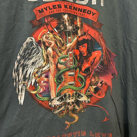 Guns And Roses Slash T Shirt Rock and Roll Band Shirt Apocolyptic Love Size XL - Picture 5 of 5